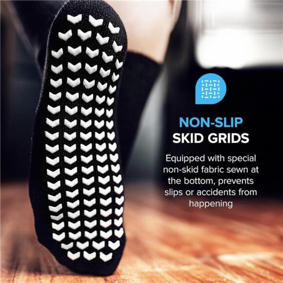 Extra Wide Socks for Swollen Feet, Diabetic Socks for Men, Hospital Socks, Wide - Picture 4 of 7